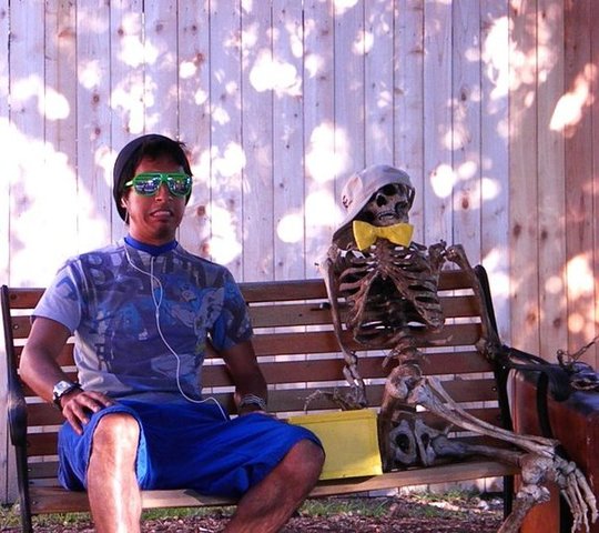 ...I met a skeleton.