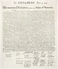 Declaración de Independencia de las colonias