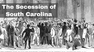 South Carolina secedes from the United States