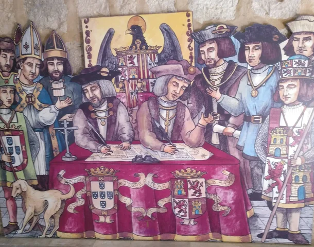 El tratado de Tordesillas.