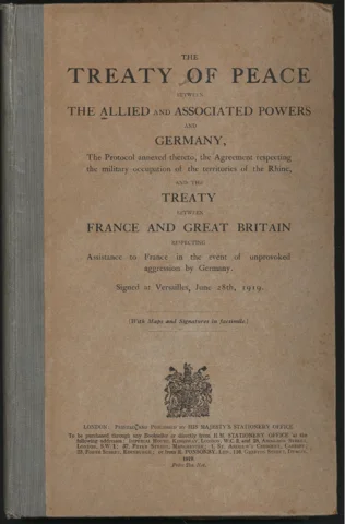 Signing the Treaty of Versailles