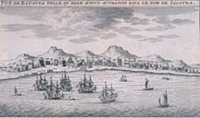 The Dutch establish a trading center on Java