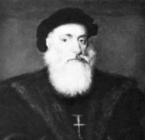 Vasco da Gama reaches the port of Calicut on the Indian Ocean