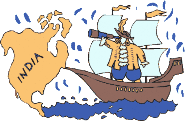 •	Christopher Columbus reaches the Caribbean