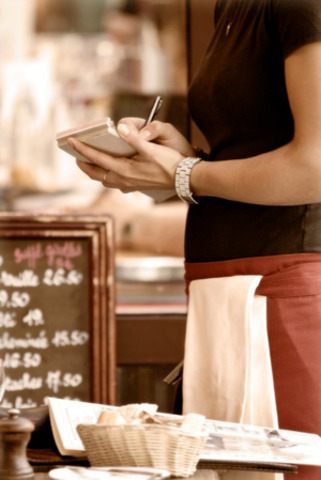 Start a part time job (Waitress)