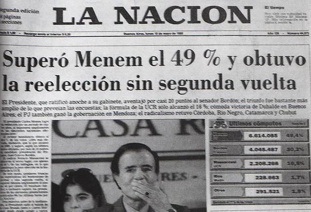 Segunda presidencia de Menem
