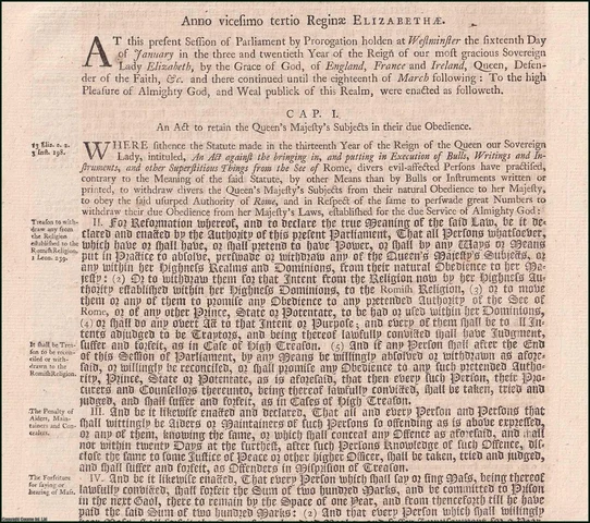 The 1581 Act
