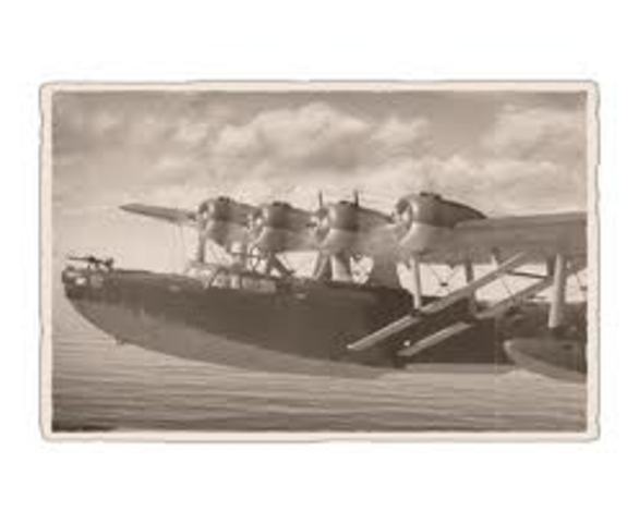 Monoplane flying boat