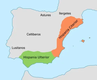 Creación de la Hispania Citerior y Ulterior