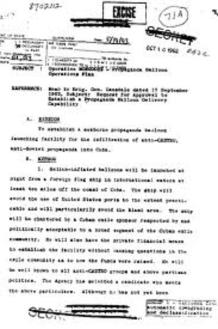 Operation Mongoose is presented