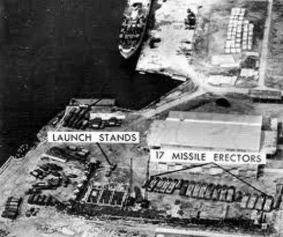 Images of Soviet missile installations in Cuba are brought to Senate