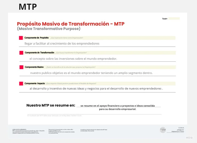 Propósito Masivo de Transformación