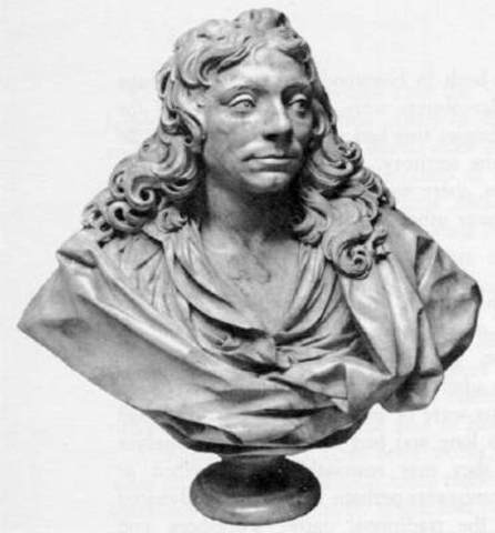 Edward Pierce carved Bust of Wren
