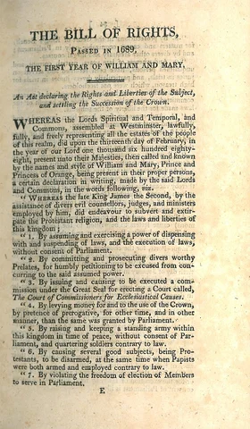 The English Bill of Rights