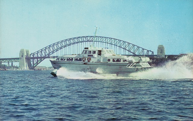 Sydney: The first hydrofoil ferry service begins