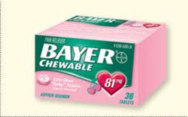 Childrens chewable aspirin