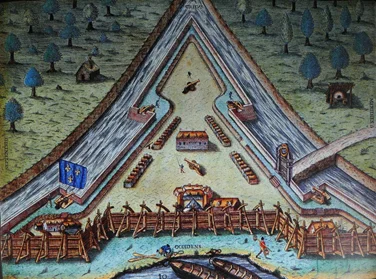 Fort Caroline (Florida) established by Huguenot's (French Protestant sect)