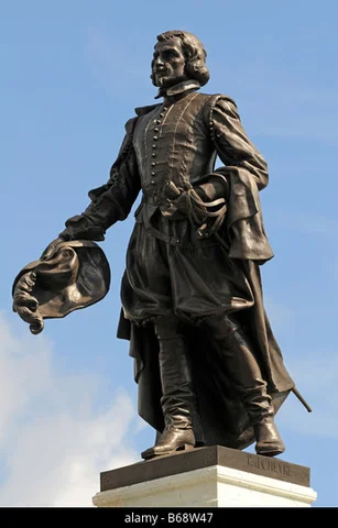 Samuel de Champlain founds trading post: future Quebec City