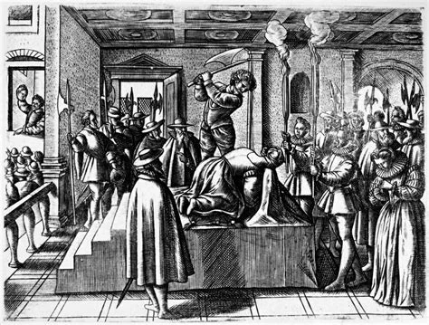 Execution of Mary Stuart, queen of Scotland