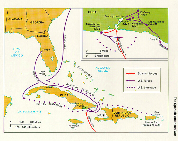 Naval Trap  out of the Santiago Harbor