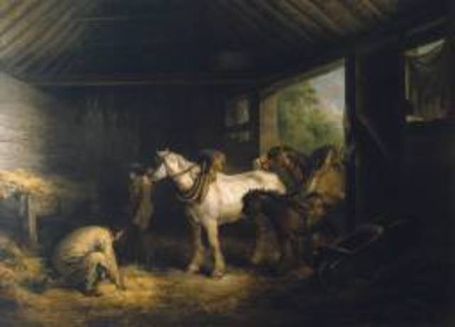 Inside of a Stable was exhibited