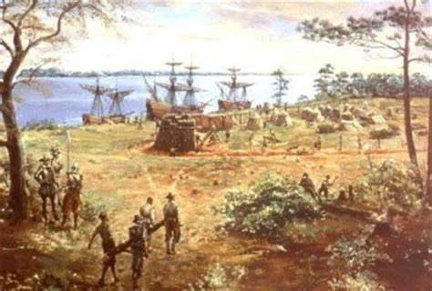 Fundación de la primera colonia inglesa permanente en Jamestown, Virginia