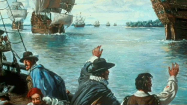 La llegada de barcos con nuevos colonos y suministros