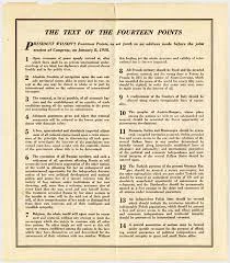 The Fourteen Points by President Wilson