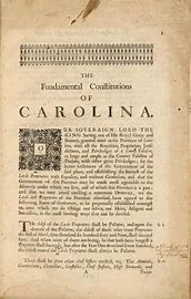 Las Constituciones Fundamentales de las Carolinas fueron fundadas