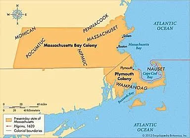 Las colonias de la Bahía de Massachusetts y Plymouth se unieron