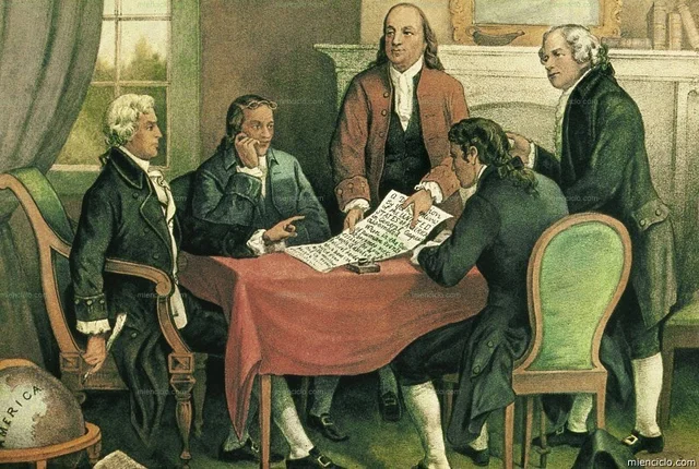 La declaración de Independencia de los Estados Unidos