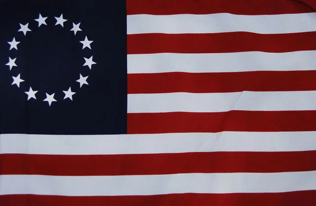 Las 13 colonias son representadas en la primera bandera estadounidense