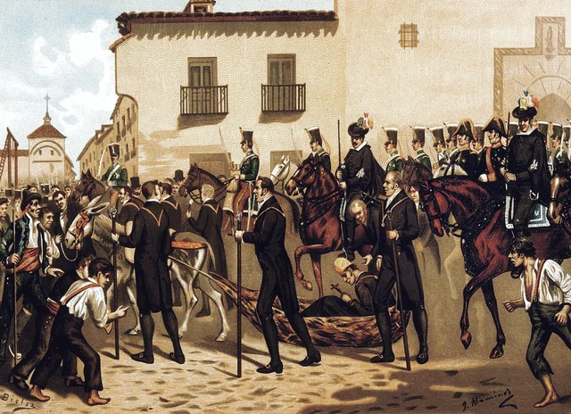Sublevación militar del General Riego en Cabezas de San Juan e inicio del Trienio Liberal en España.