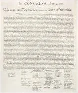 Declaración de Independencia de las 13 colonias americanas