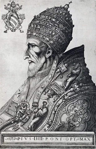 The queen excommunicated by The Pope.