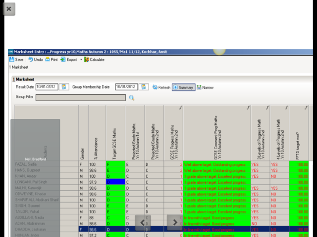 Marksheets in SIMS generate reports successfully