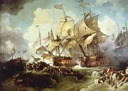 The defeat of the Spanish Armada