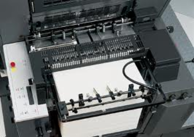 "Η πρώτη μηχανή με κυλινδρική εκτυπωτική πλάκα"