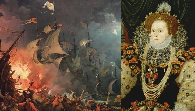 The defeat of the Spanish Armada