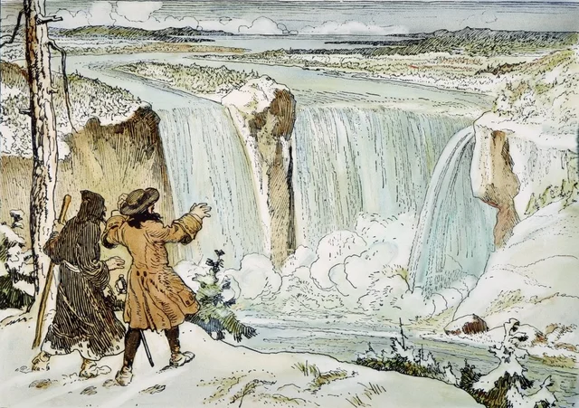 🔴 🇫🇷  Luis Hennepin lleva a las Cataratas de Niágara