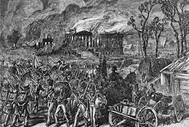 British capture and burn Washington D.C Hartford convention burns
