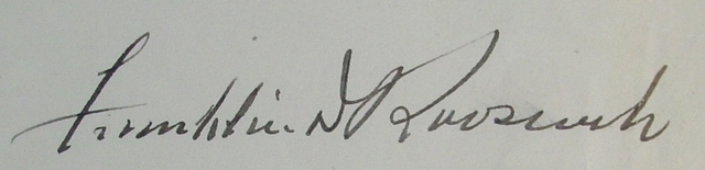 Franklin Roosevelt signed legislature