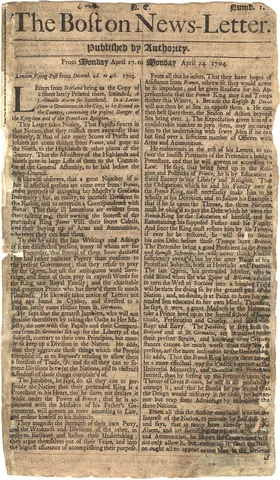 Se publica el primer anuncio en periodico