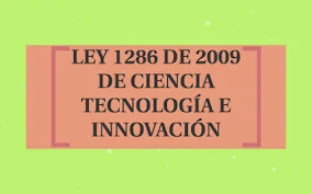 LEY 1286 DE 2009