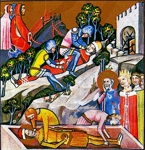 The funeral of Prince Imre, the blinding of Vazul.