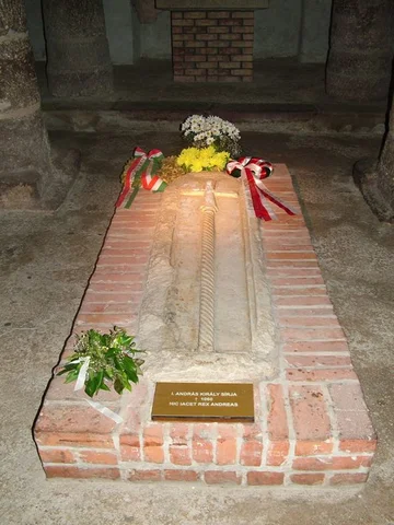 The tomb of Andrew I in the Abbey of Tihany