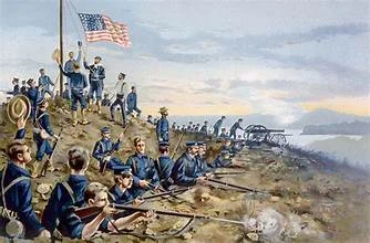 The U.S. declares war on Spain