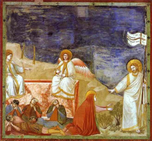 Noli me tangere "Touch me not”  by Giotto