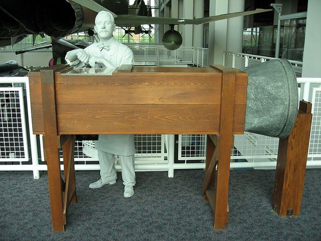 Wrights build wind tunnel