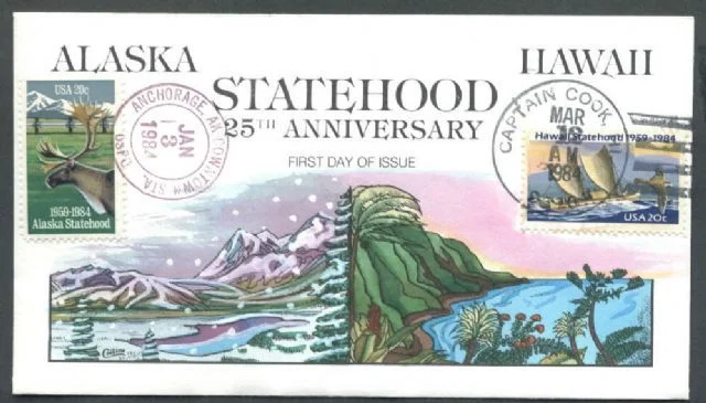 Alaska and Hawaii Become States